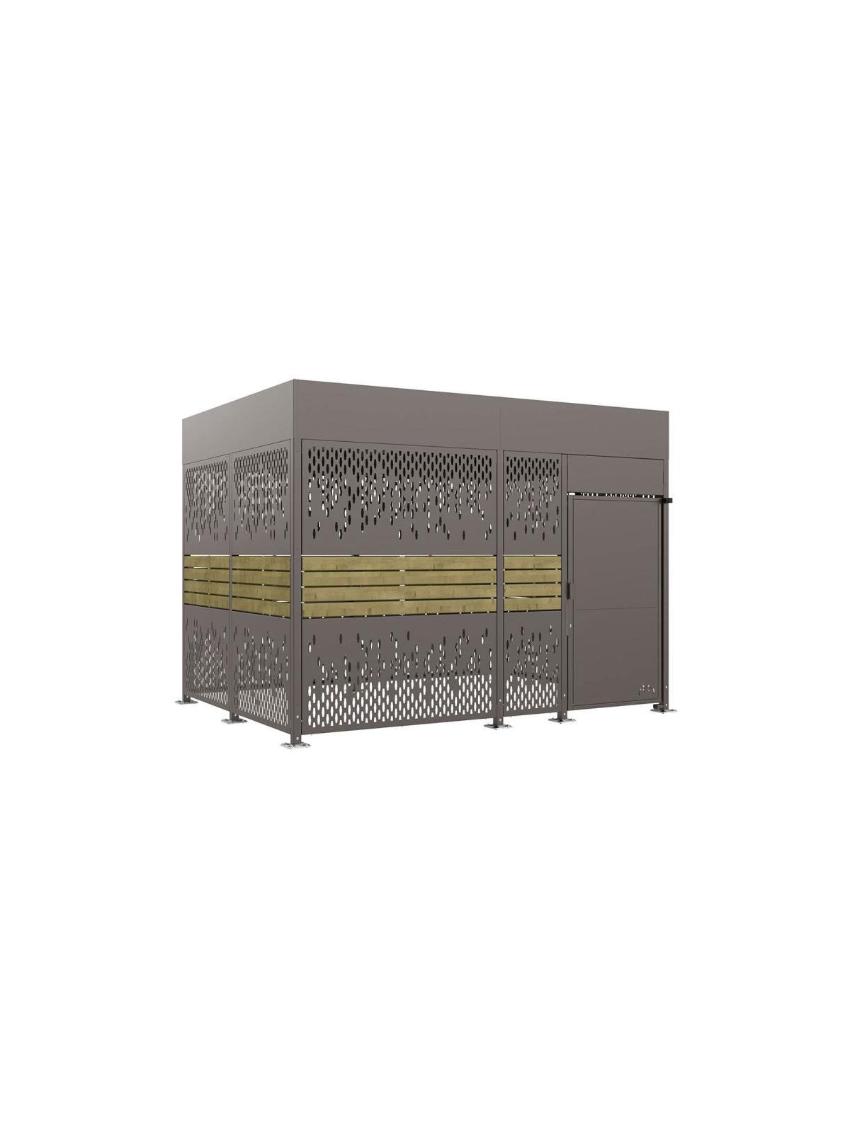 ABRI VELOS SECURISE PABLO - BARDAGES MIXTE BOIS ACIER