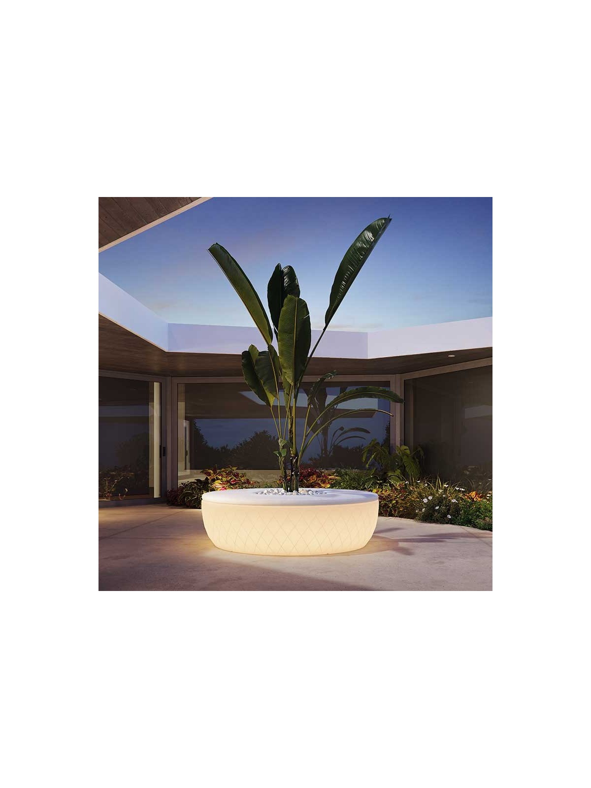 BANC JARDINIERE ISLAND LUMINEUX