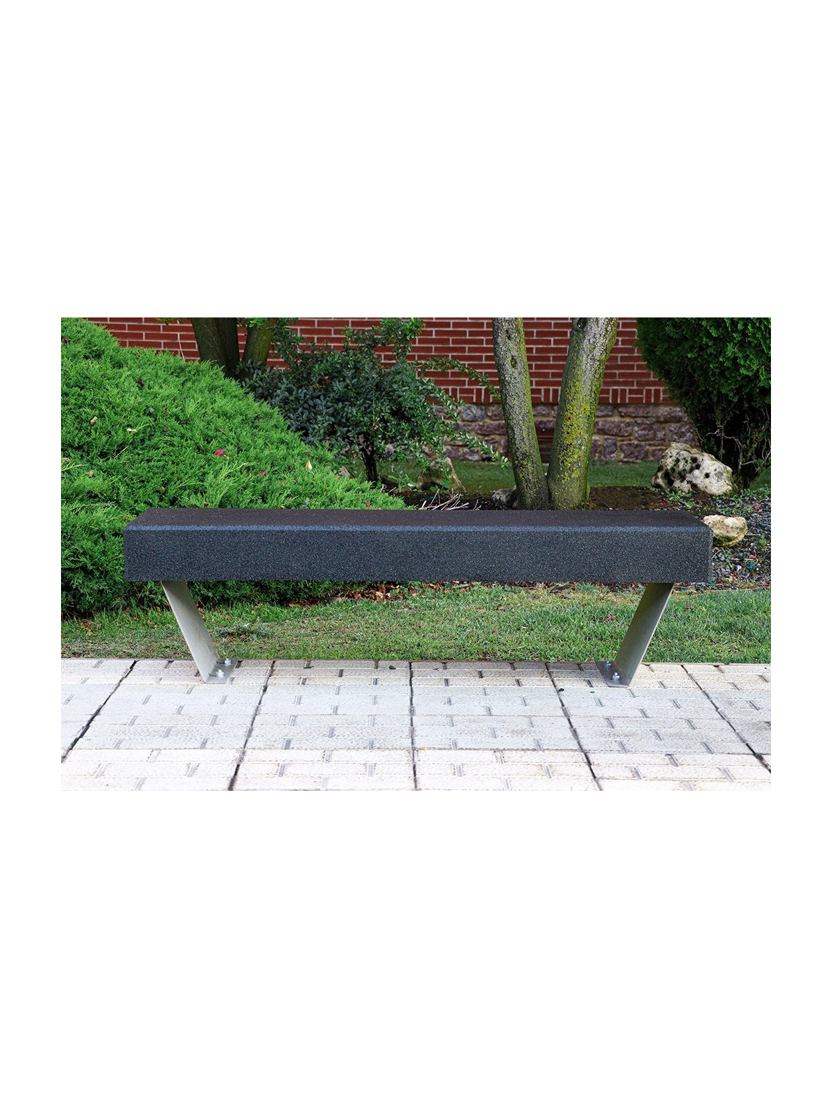 Banco Helium – Banc urbain design en caoutchouc recyclé | Neusus Urban