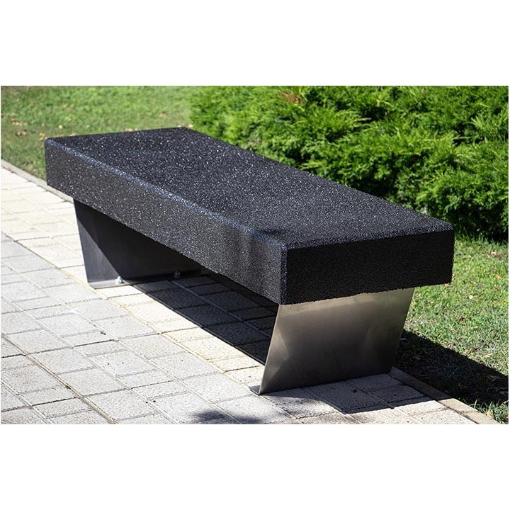 Banco Helium – Banc urbain design en caoutchouc recyclé | Neusus Urban