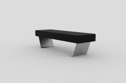 Banco Helium – Banc urbain design en caoutchouc recyclé | Neusus Urban