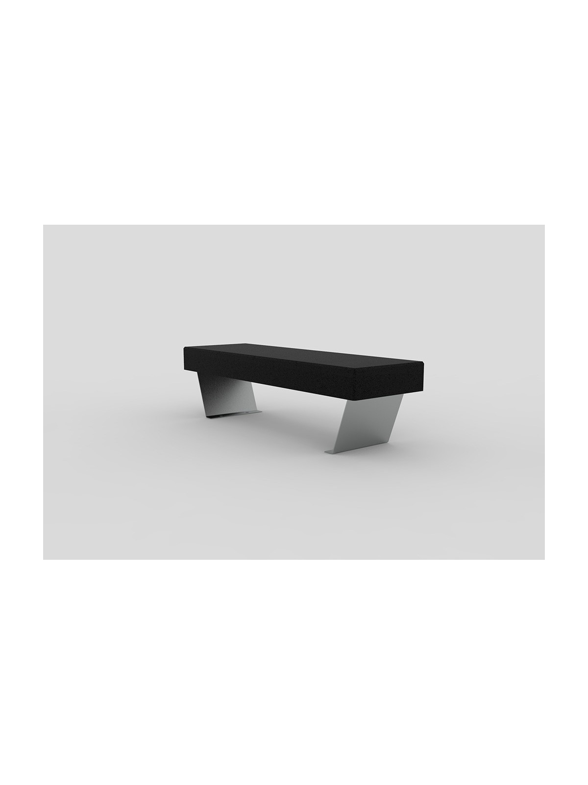 Banco Helium – Banc urbain design en caoutchouc recyclé | Neusus Urban