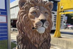 Escultura León – Sculpture lion recyclée | Neusus Urban