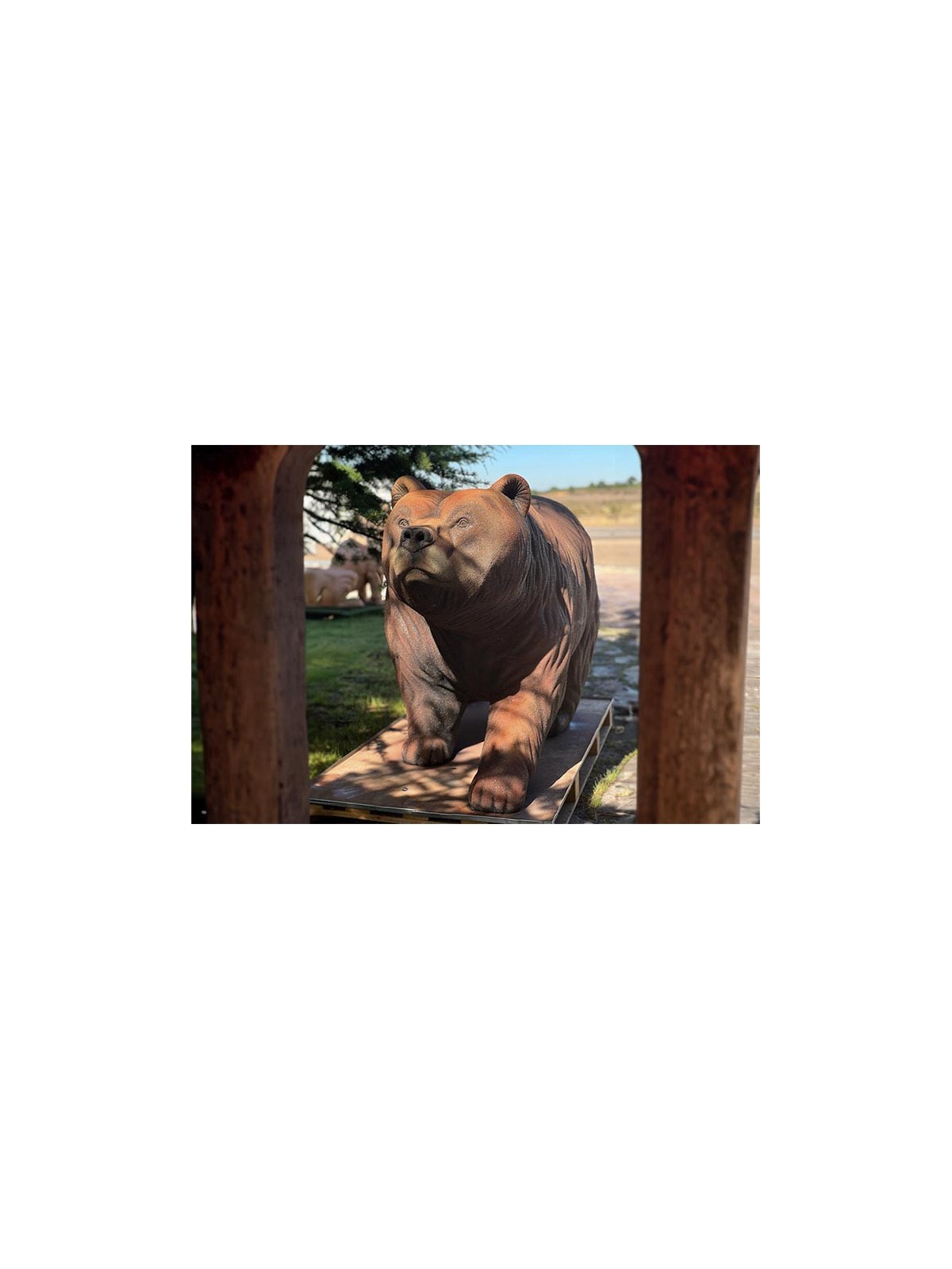 Sculpture ours en caoutchouc recyclé – Neusus Urban