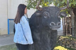 Sculpture Taureau Neusus Urban | Taureau déco durable