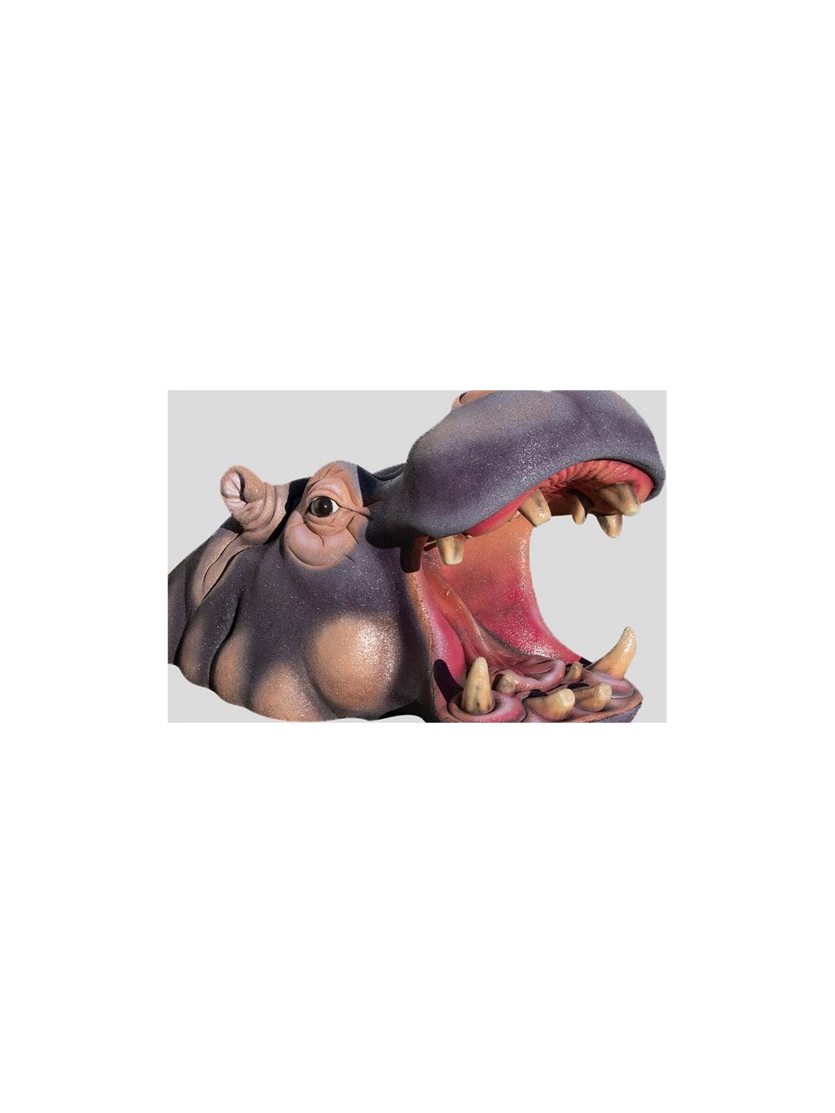 Hippopotame sculpté Neusus Urban | Sculpture hippopotame XXL