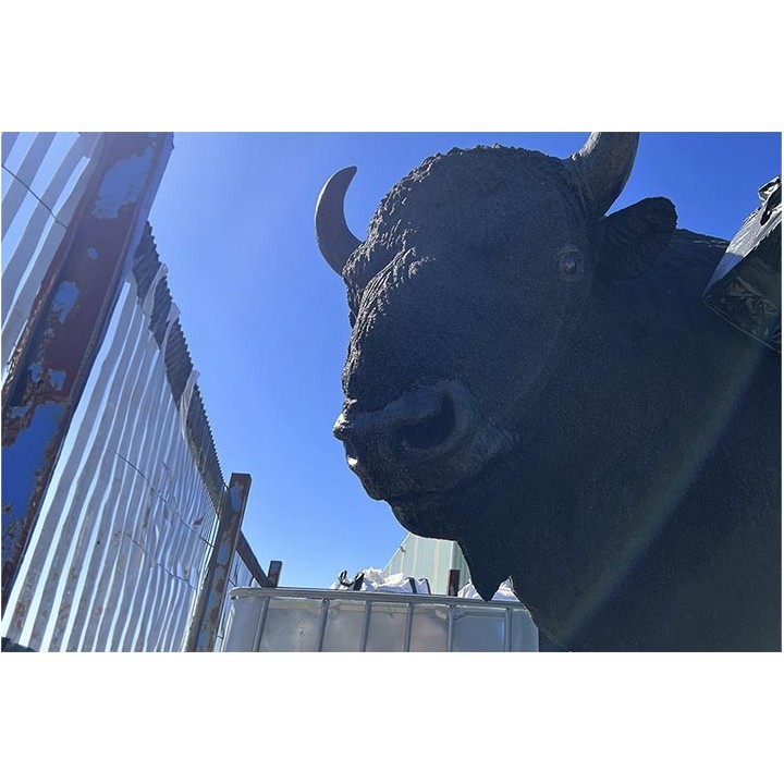 Sculpture bison – œuvre urbaine décorative | Neusus Urban