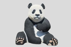 Sculpture Panda Neusus Urban | Statue panda recyclé XL