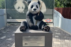 Sculpture Panda Neusus Urban | Statue panda recyclé XL