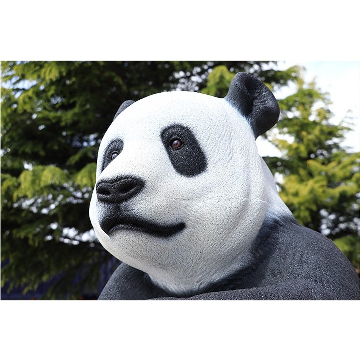 Sculpture Panda Neusus Urban | Statue panda recyclé XL