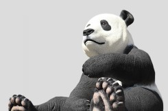 Sculpture Panda Neusus Urban | Statue panda recyclé XL