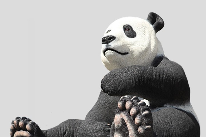 Sculpture Panda Neusus Urban | Statue panda recyclé XL