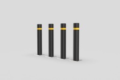 Potelet City sur platine en caoutchouc 100 % recyclé – Neusus Urban