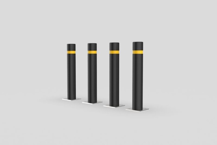 Potelet City sur platine en caoutchouc 100 % recyclé – Neusus Urban