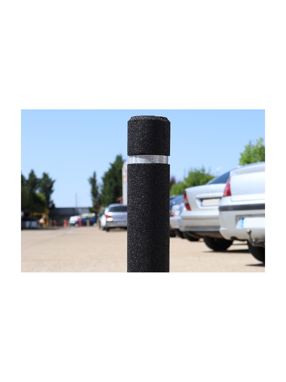 Potelet City sur platine en caoutchouc 100 % recyclé – Neusus Urban