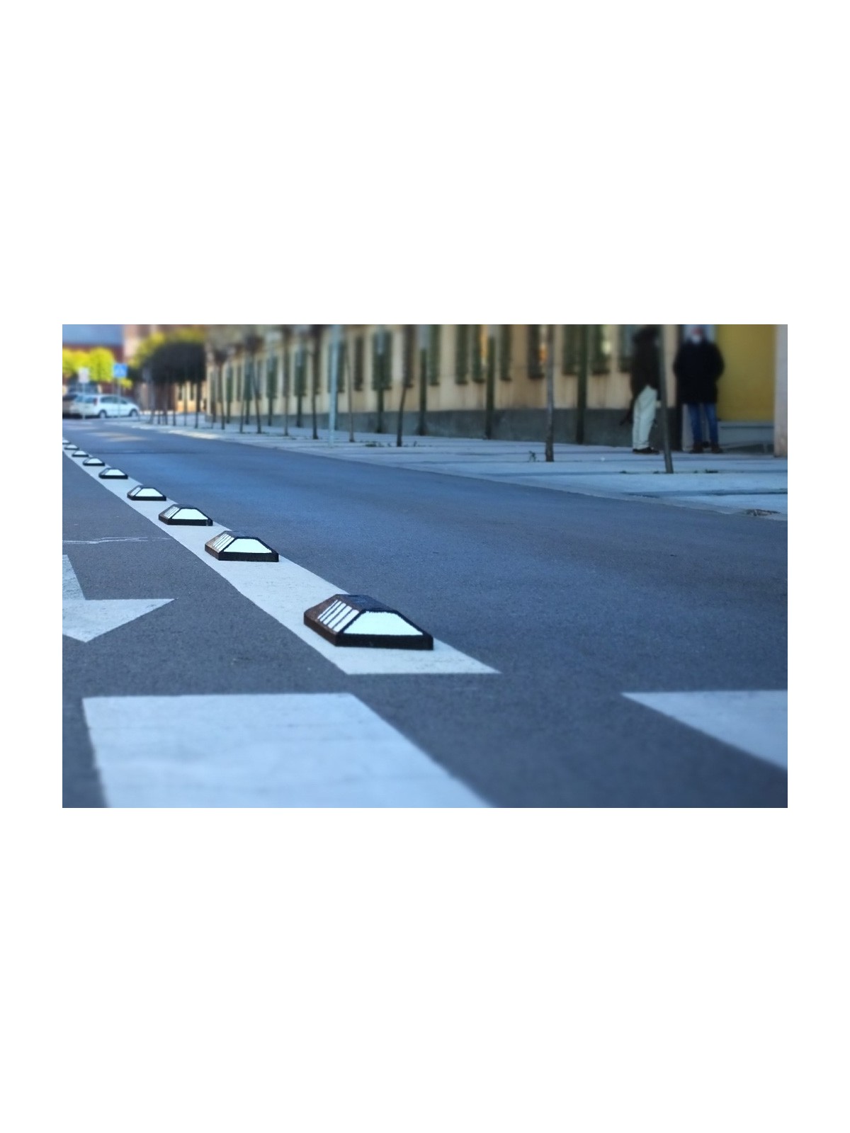 Séparateur de voie sécurisé en caoutchouc recyclé – Neusus Urban