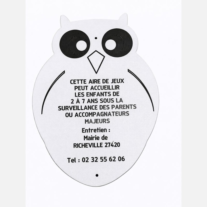 PANNEAU ANIMAL HIBOU