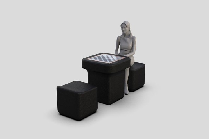 Ensemble banc et table d’échecs  – Neusus Urban