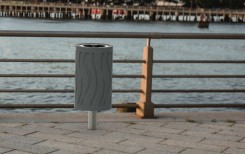 Corbeille extérieure MAR – Mobilier urbain design | Microcubo