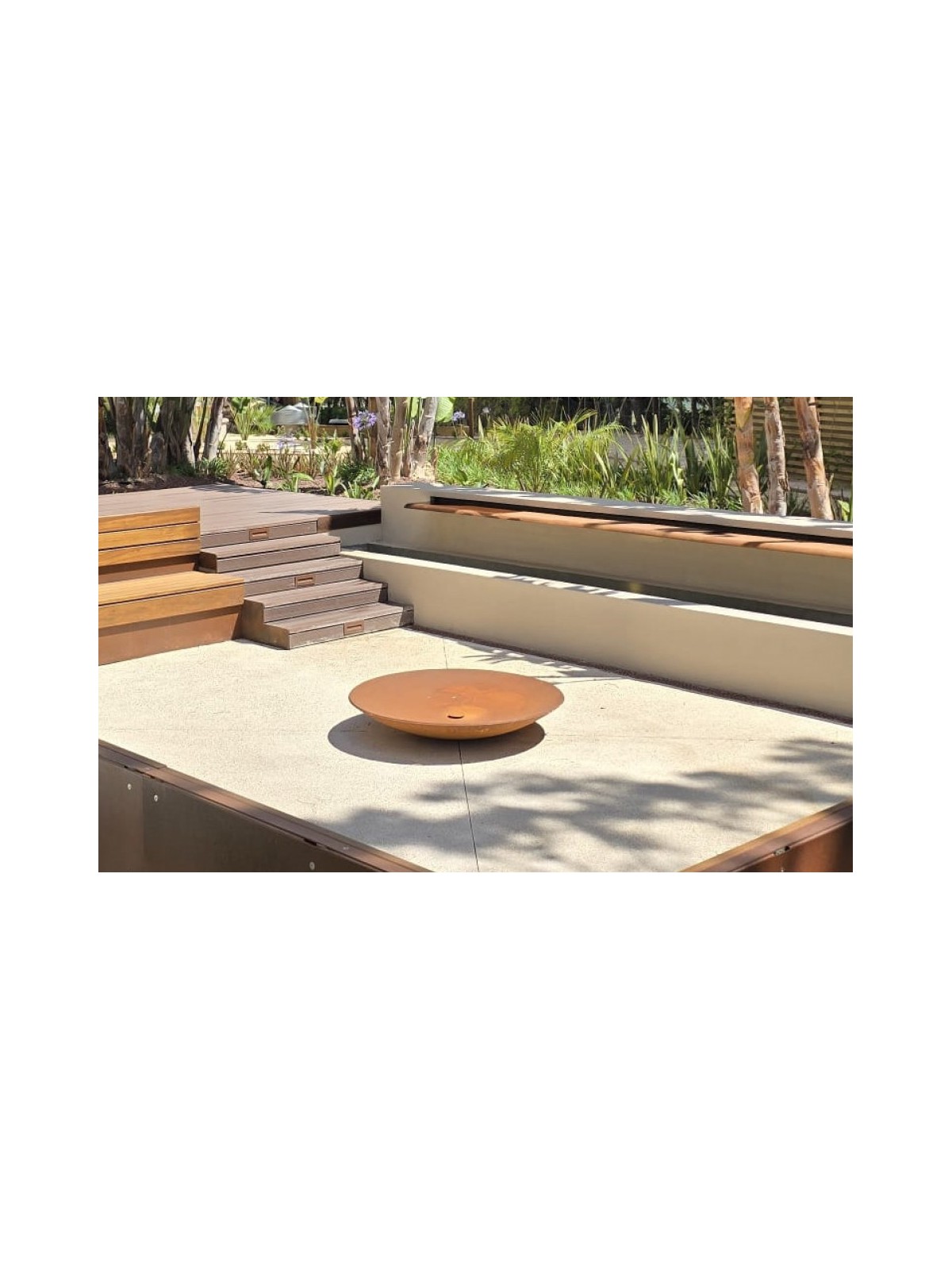 Brasero extérieur en acier corten – Fire Pit | Microcubo