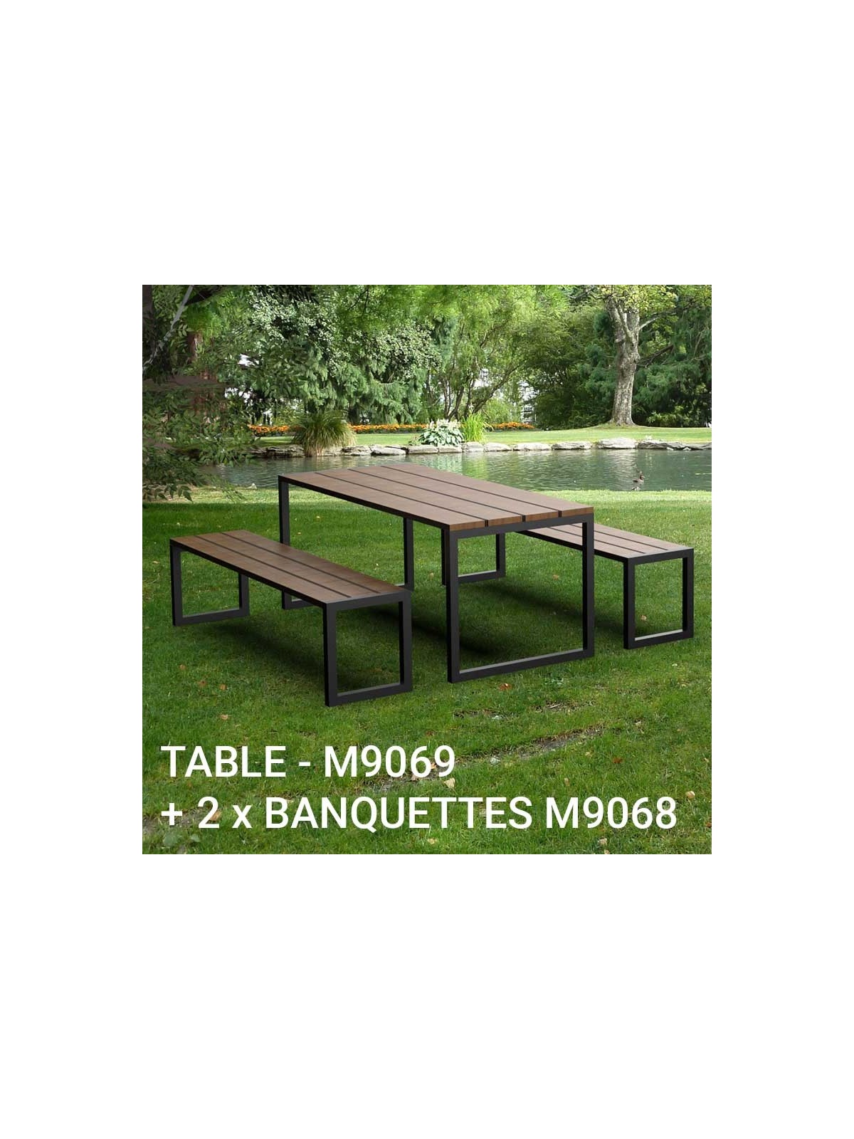 TABLE DE PIQUE NIQUE SQUARE
TABLE EXTÉRIEURE EN ACIER ET BOIS MICROCUBO
MOBILIER URBAIN MODERNE POUR PARC ET JARDIN
