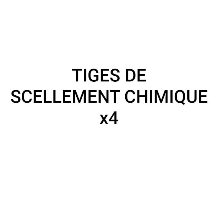 4 Tiges de scellement chimique, option pour mobilier urbain S8
