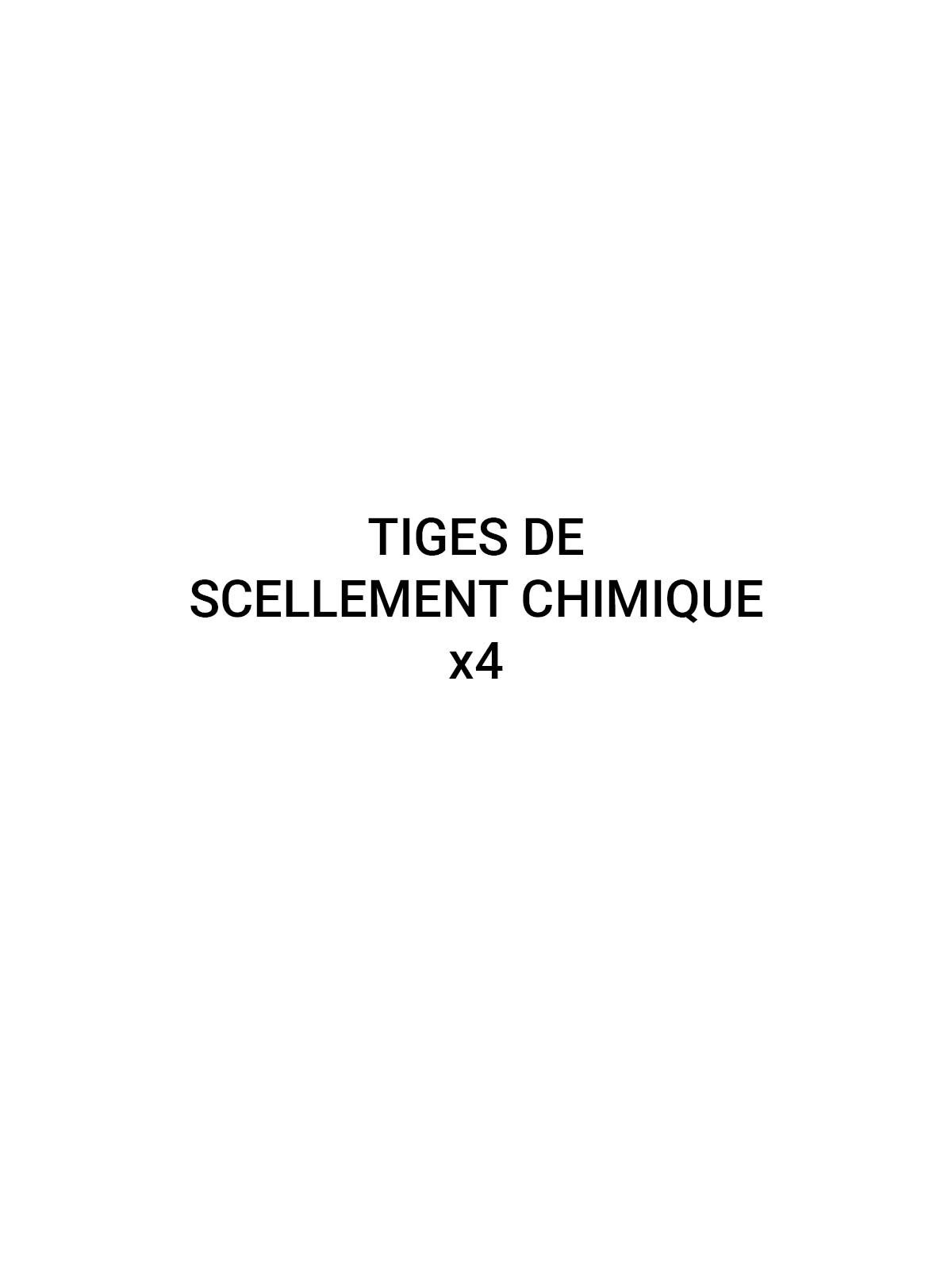 4 Tiges de scellement chimique, option pour mobilier urbain S8