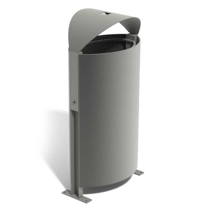 CORBEILLE URBAINE EN ACIER TILA
POUBELLE DE VILLE AVEC CENDRIER
COLLECTEUR DE DÉCHET TILA POUR COLLECTIVITÉ