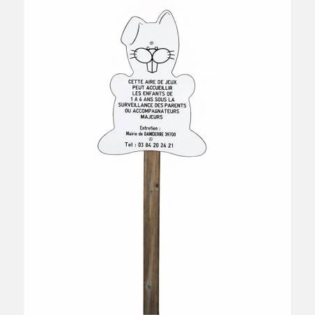 PANNEAU ANIMAL LAPIN