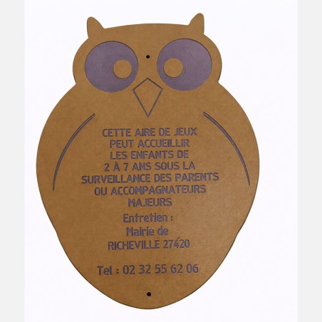 PACK PANNEAU HIBOU + INTERDICTION DE FUMER