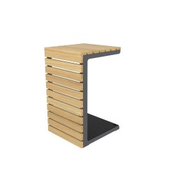 BANQUETTE EN BÉTON GRIS , BLANC ET NOIR SABLÉ ET TABLE MILA ACIER ET BOIS ROBINIER
MOBILIER URBAIN MODERNE POUR COLLECTIVITÉ