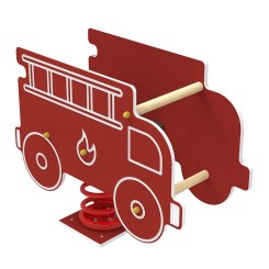 JEU RESSORT 1 PLACE CAMION DE POMPIER RED