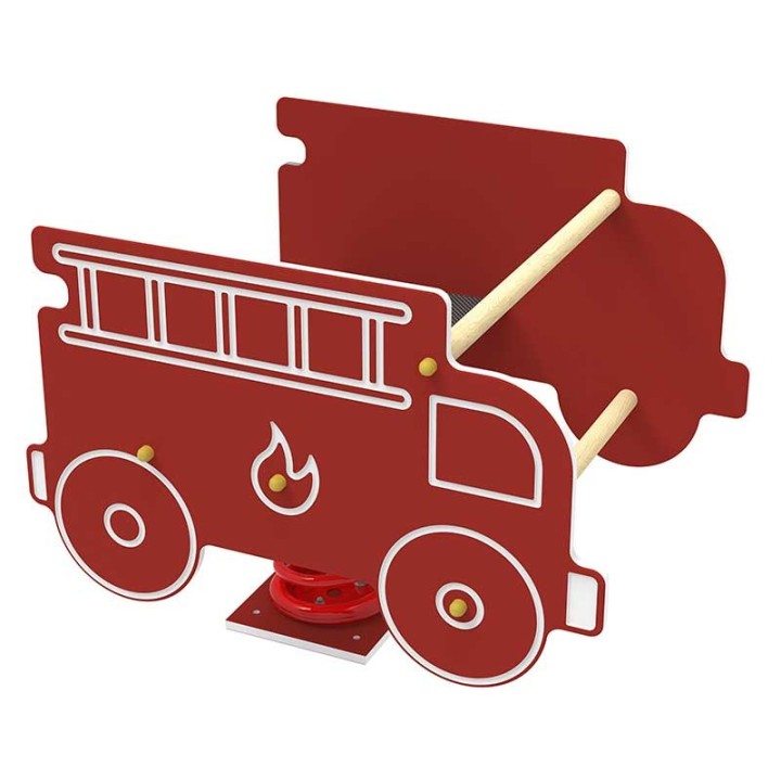 JEU RESSORT 2 PLACES CAMION DE POMPIER RED