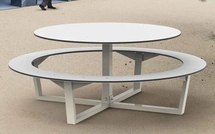 TABLE DE PIQUE NIQUE ACIER HPDE FARANDOLE