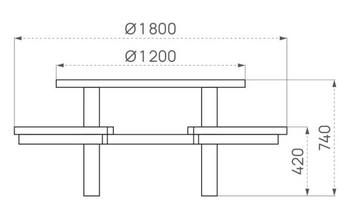 SCHEMA TABLE PIQUE NIQUE RONDE PRUNE