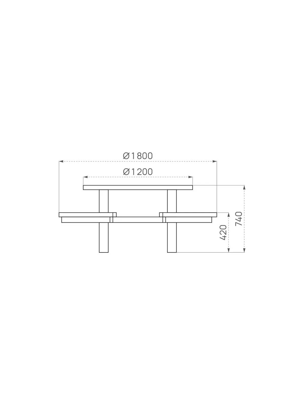 SCHEMA TABLE PIQUE NIQUE RONDE PRUNE