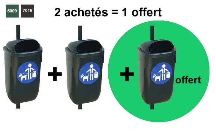 CORBEILLE DE PROPRETÉ 50 L PEHD POUR HYGIÈNE CANINE
ÉQUIPEMENT DE PROPRETÉ CANINE POUR PARC DE MAIRIE ET JARDIN PUBLIC