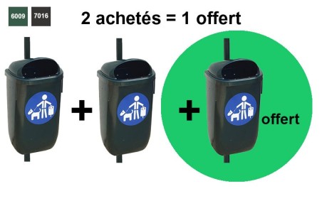 CORBEILLE DE PROPRETÉ 50 L PEHD POUR HYGIÈNE CANINE
ÉQUIPEMENT DE PROPRETÉ CANINE POUR PARC DE MAIRIE ET JARDIN PUBLIC