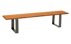 BANQUETTE URBAINE CELIAN ACIER/BOIS RÉSINEUX