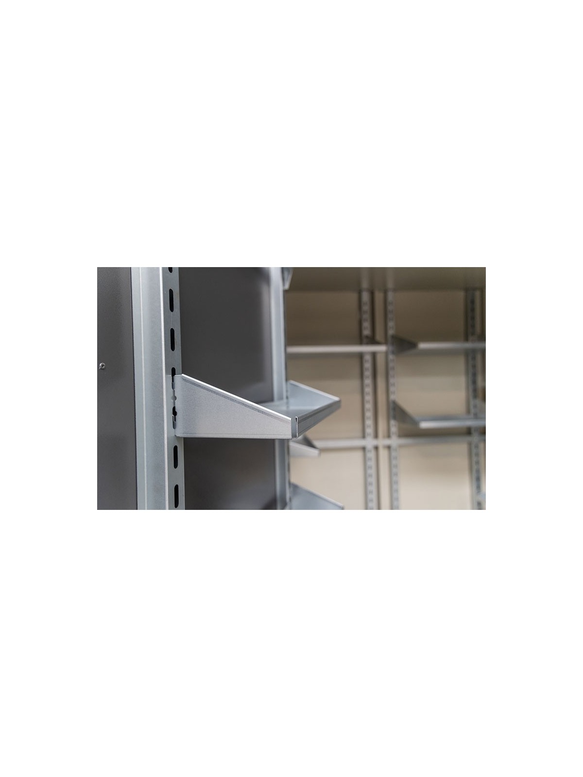 Option porte outils et étagères pour abri de rangement de jardin AZY