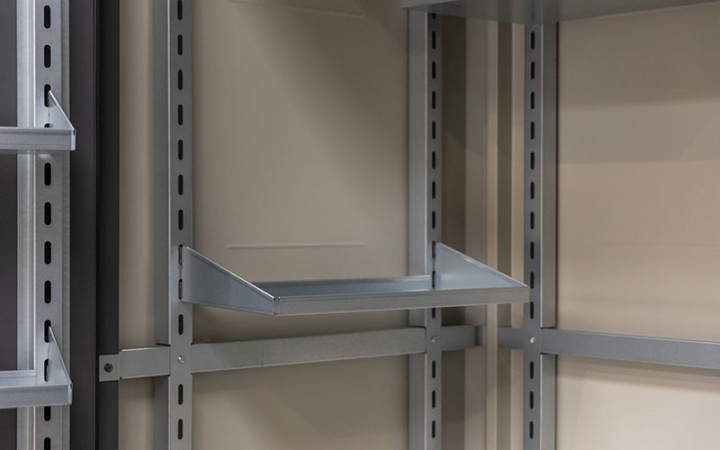 Option ensemble de rails pour parois pour abri de jardin extérieur AZI