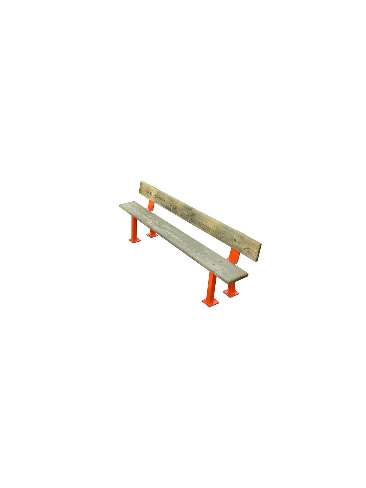 BANC ACADEMIE ENFANT ACIER ET BOIS POUR COURS D'ÉCOLE EXTÉRIEUR 
MOBILIER POUR ENFANT POUR ECOLE OU AIRE DE JEUX PUBLIQUE