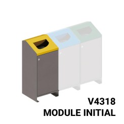 CORBEILLE DE TRI MATERA AVEC SUPPORT SAC EN ACIER
STATION DE TRI SÉLECTIF POUR ESPACE EXTÉRIEUR