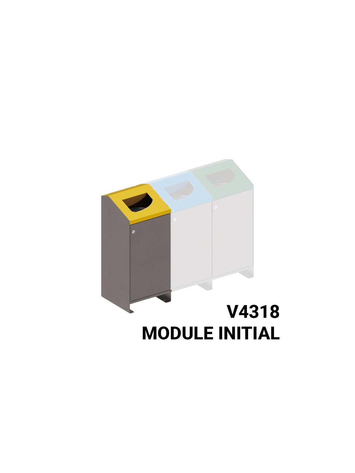 CORBEILLE DE TRI MATERA AVEC SUPPORT SAC EN ACIER
STATION DE TRI SÉLECTIF POUR ESPACE EXTÉRIEUR