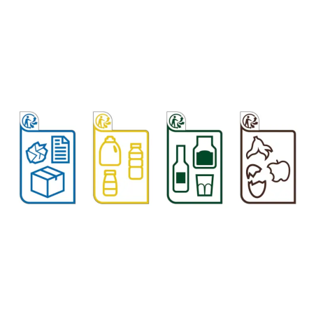 OPTION KIT AUTOCOLLANT POUR CORBEILLE DE TRI MATERA