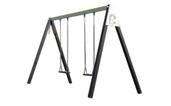 PORTIQUE ACIER 2 BALANCOIRES POUR COLLECTIVITES ET PARC