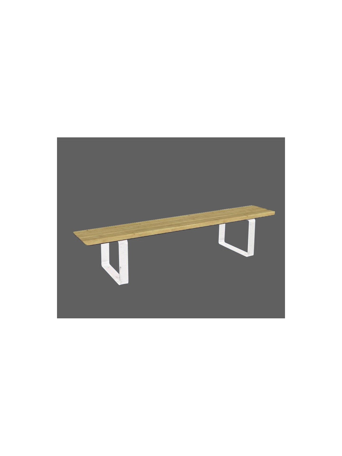 BANQUETTE URBAINE CELIAN ACIER/BOIS RÉSINEUX