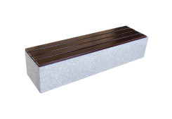 BANQUETTE BLOC BOIS/BETON