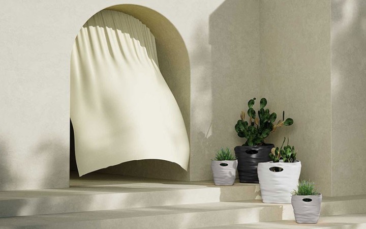 POT DESIGN SAC BOUTIQUE FROISSE POUR PROFESSIONNEL
POT DE FLEUR MODERNE INTERIEUR EXTERIEUR ELLEMURA