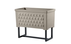 OPTION CHASSIS POUR POT DE FLEUR DESIGN RECTANGLE DIAMANTE